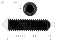 Винт установочный с внутр.шестигранником черный DIN 914 4х20 пр.10,9 МОСКРЕП (100 шт.)