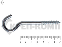 Шуруп с полукольцом 5х70 (10шт)