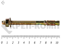 Анкер клиновой  8х105, желтый цинк (50шт)