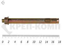 Анкерный болт с гайкой 16х180 (15шт)