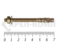 Анкер клиновой  6х 70, желтый цинк (10шт)