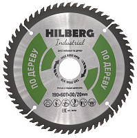 Диск 190*30/20*60Т, пильный по дереву Hilberg Industrial (1 шт)