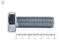 Болт полная резьба, цинк DIN933 6х 60 пр.5,8 (1800шт)