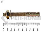 Анкер клиновой 10х 95, желтый цинк (50шт) – фото