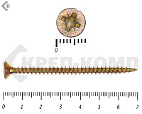 Саморез желтый цинк POZY 4,5х70 (20шт)