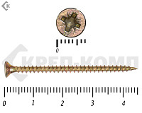 Саморез желтый цинк POZY  3х45 (80шт)