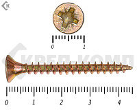 Саморез желтый цинк POZY 5х 45 (5000шт)